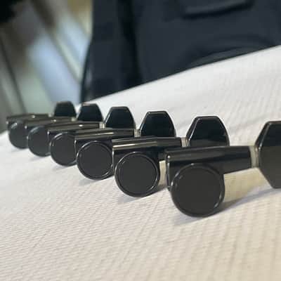 2010's Indonesian Era Ibanez RG & S Series Black Dual Pin Tuning Pegs Tuners 6 In LIne image 2