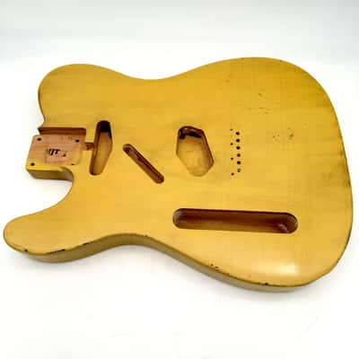MJT Telecaster Body Lefty Relic Alder Nitro Butterscotch Light mjt6655 image 2