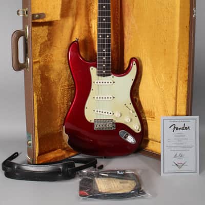 2002 Fender Custom Shop 1960 Stratocaster Candy Apple Red Relic w/OHSC image 1