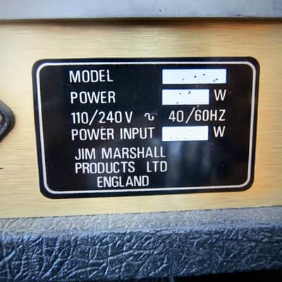 Marshall JCM 800 Lead Series Amp & JCM 800 Lead-1960 Cabinet All Original-Circa-1985-Black Vinyl Brown Grill Cloth image 20