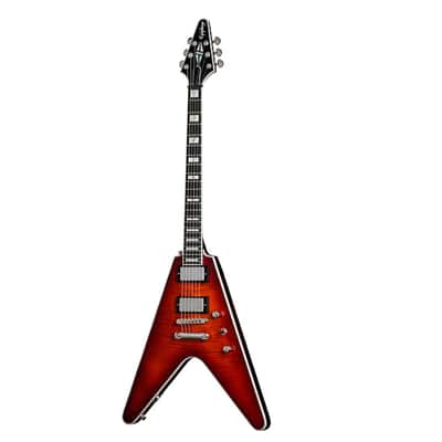 Epiphone  Flying V Prophecy Electric Guitar  New New - Aged Bengal Tiger Burst image 3