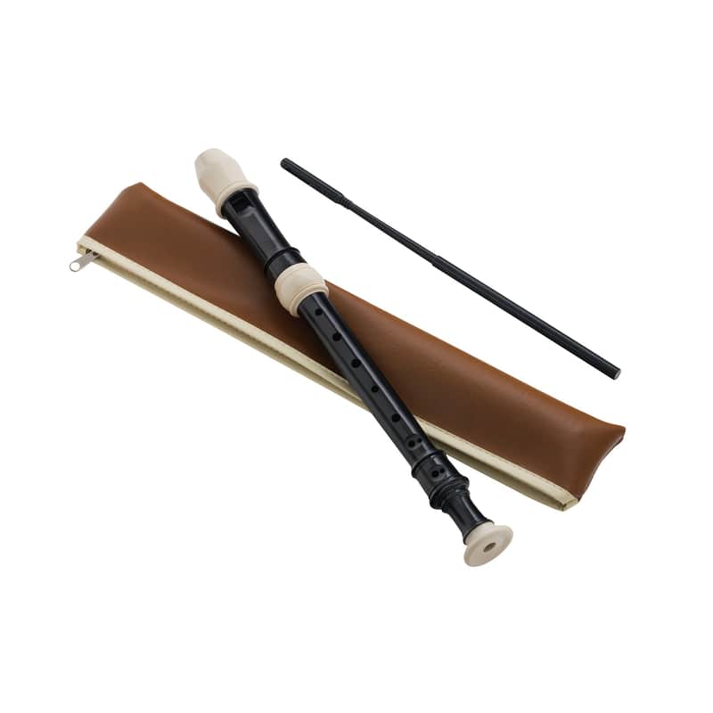 ZAZA- High-Quality Soprano Recorder with Zipper Bag, Cleaning Rod, and Grease. Features EN fingering image 1