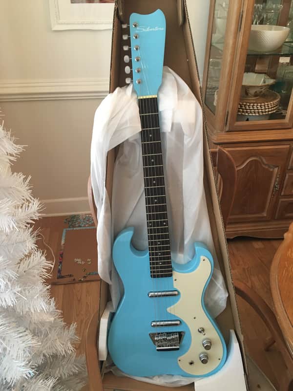 Silvertone 1449 Reissue New - Daphne Blue image 1