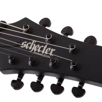 Schecter PT7MS Black Ops Lefty - Satin Black Open Pore image 11