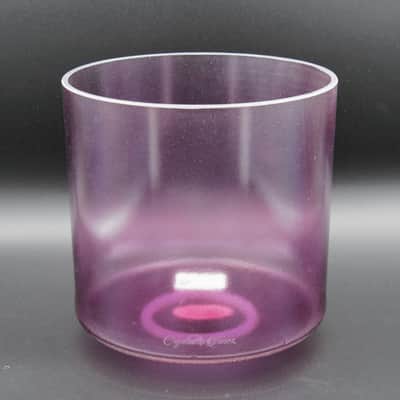Crystal Tones 7" Lavender Aura Gold Quartz Crystal Singing Bowl (G#4+5) image 2