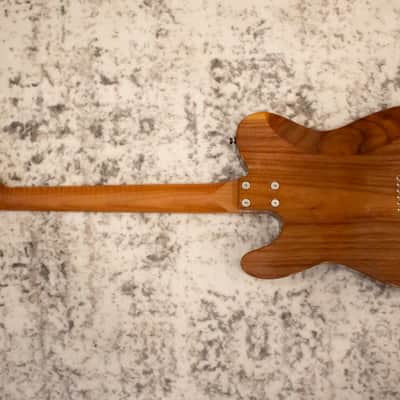 Custom T-Style Floral-carved Walnut, with case, roasted maple neck, Fender hardware, Seymour Duncan pickups 2025 - Gloss (Tru-Oil) image 3