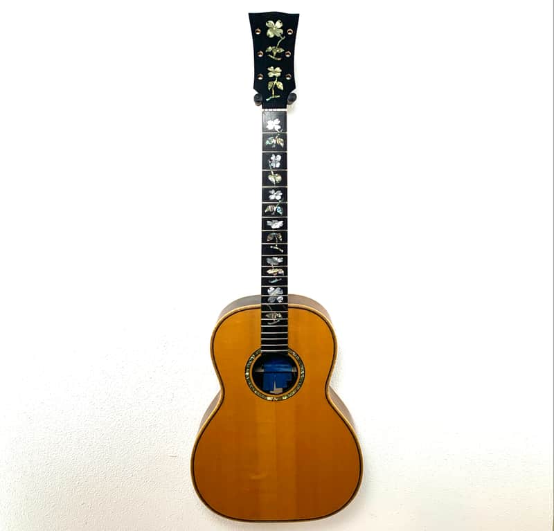Handmade 00 Size Acoustic Deluxe Appointment Spruce Rosewood Abalone Inlay image 1