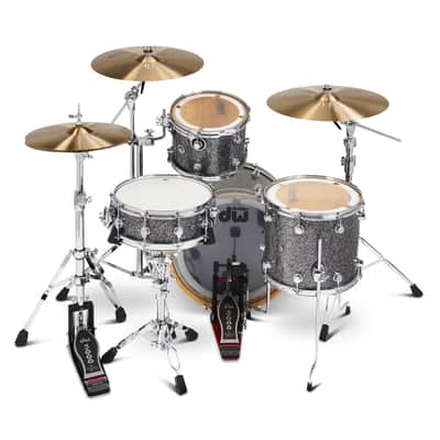 DW DWe 5pc Complete Electronic/Acoustic Drum Set w/Roland V51 Black Galaxy image 5