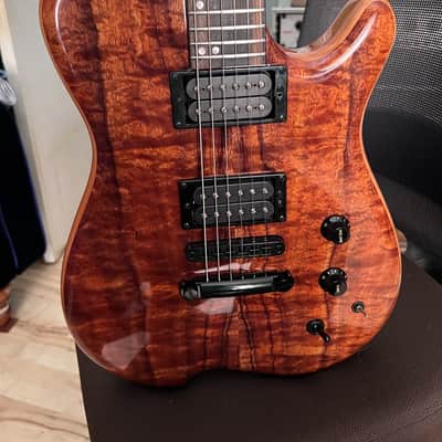 Kiesel Carvin HF2 Fatboy Allan Holdsworth Flamed Koa image 8