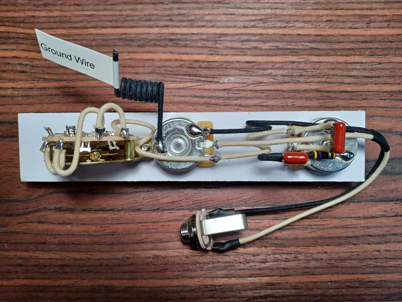 KDPaulus Guitar Parts Greasebucket Wiring Harness for Telecaster - Fender Capacitors image 1