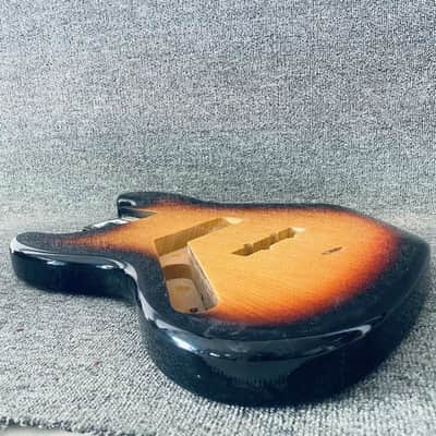 Tobacco Burst Left Hand Jazz Bass Style Basswood Body image 5