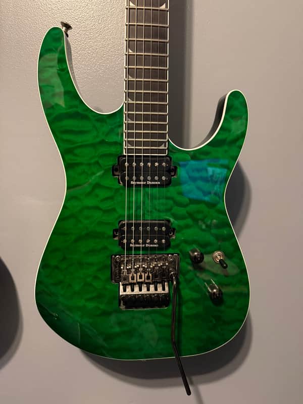 Jackson Pro Series SL2Q MAH Soloist 2020 - 2021 - Transparent Green Gotoh Locking Tunes, Gator case. image 1