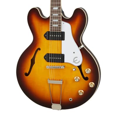 Epiphone USA Casino Semi-Hollow Body Guitar - Vintage Burst image 9