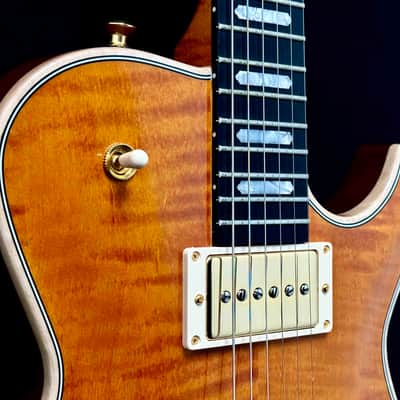 Knaggs Guitars - Kenai - Amber Burst - T2 Top, Body, Head Stock, P90's - Block Inlay - Gold Hardware - OHSC - Call for Best Price !!! image 8