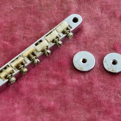 Vintage Gibson 1960's ABR-1 Chrome Bridge Patent Number Nylon Saddles ES-335 SG Standard image 1