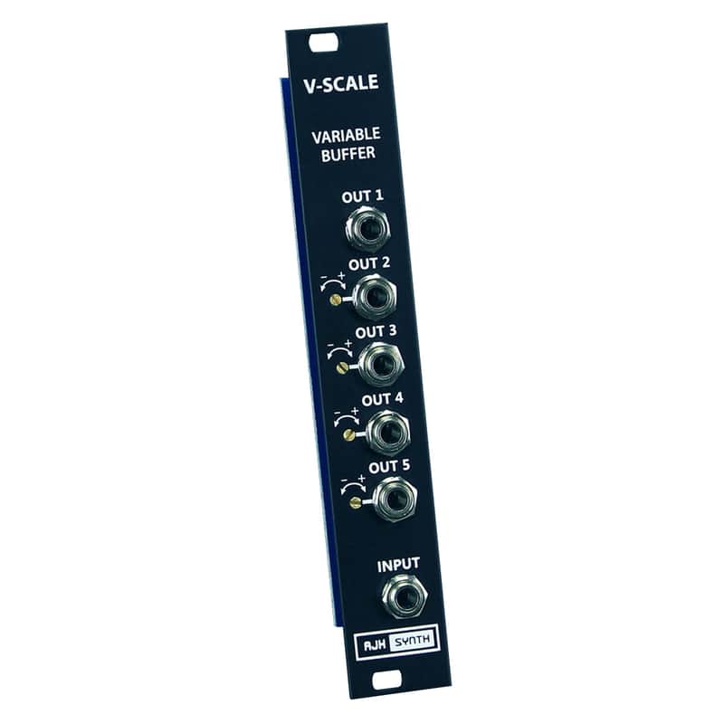 AJH Synth V-Scale Precision Eurorack Variable Mult Module (Black) image 1