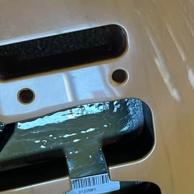 Fender American Standard Stratocaster guitar body roasted pine Mod Shop blonde 3 lb 5 oz image 4