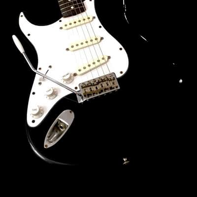 LEFTY! Vintage 1987 Fender Japan '62 Reissue Strat Squier Left Stratocaster Black ST362L NOS Relic HSC image 2