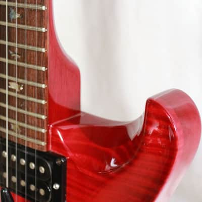 1999 Paul Reed Smith PRS Custom 24 USA Flame Maple Top Transparent Red Electric Guitar w/ OHSC image 8