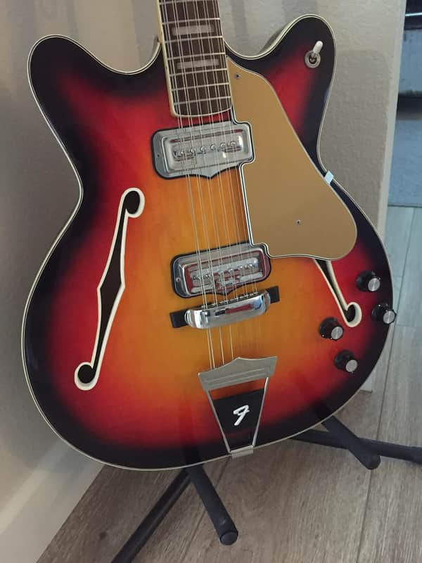 Fender Coronado XII Electric 12 String with Rosewood Fretboard 1967 Sunburst Vintage Guitar image 1