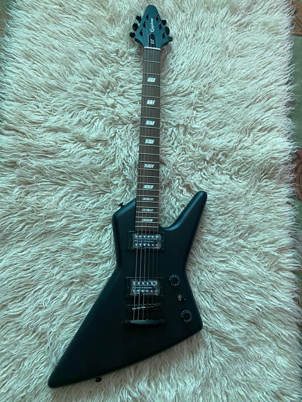 Epiphone Explorer GT Worn Black | Reverb Canada