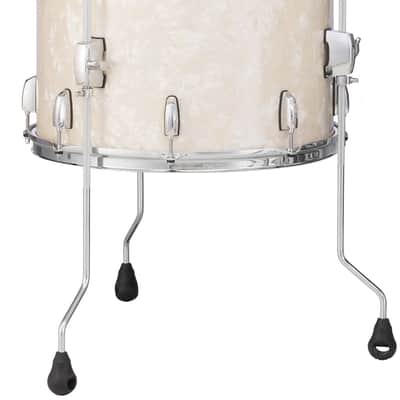 Pearl Session Studio Select Nicotine White Marine Pearl 18x16" Floor Tom Drum w/Legs Birch & Mahogany Shell image 1