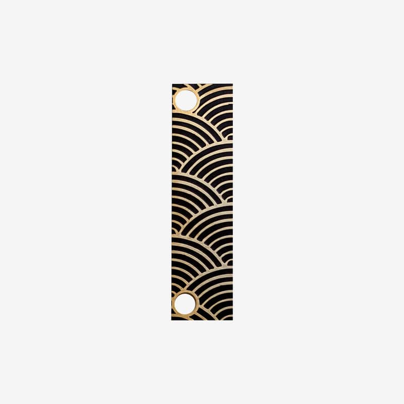 Big T Music Ltd 2hp 1U Gap Banisher Eurorack Blanking Panel Black & Gold image 1
