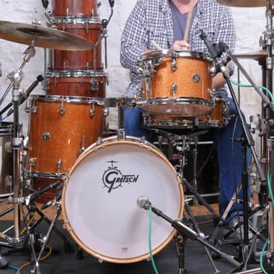 Gretsch Catalina Club 3 Piece Shell Pack (24/13/16) Bronze Sparkle image 1
