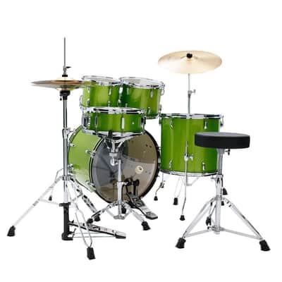 Tama Stagestar 5pc Drum Set w/22BD Lime Green Sparkle image 2