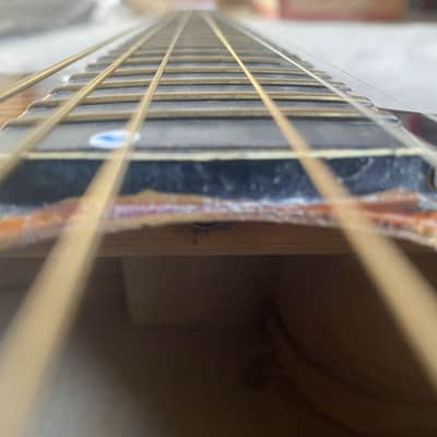 Veneer Tiger Maple Top 40 Inch Acoustic Guitar, Mahogany Neck Rosewood Fretboard image 6