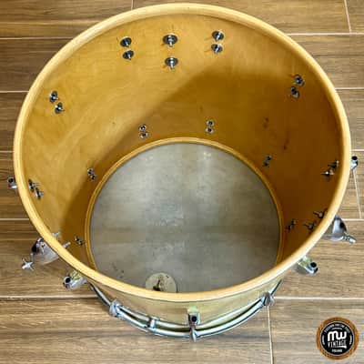 Sonor Teardrop Floortom Floor tom 18" x 16" 3-ply Gold Sparkle Vintage ULTRA RARE image 20