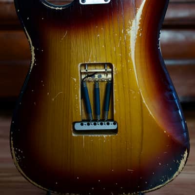 Constantin Guitars Sweetcaster Classic #0010 Aged Cherry Burst Ash 3.7kilos !!!VIDEO!!! image 8
