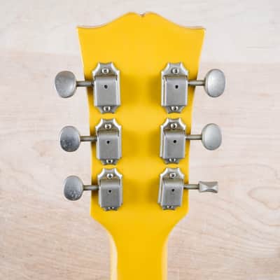 Burny Rock n' Roll RTV-55 MIJ 1992 Junior Yellow Double Cutaway TV Jr DC w/ Bag image 21