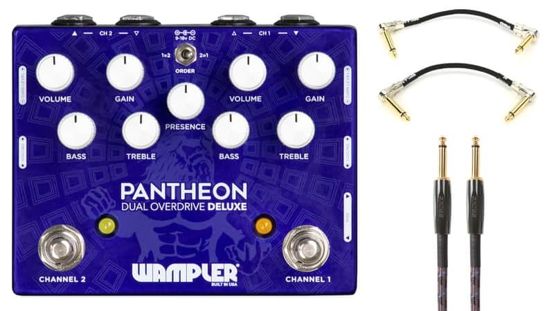 New Wampler Dual Pantheon Deluxe Dual Overdrive Guitar Effects Pedal image 1