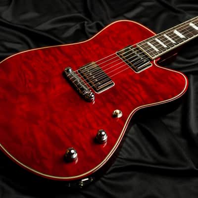 Buzzy Feiten  Supernova Classic  2018 Red Quilt Guitar image 1