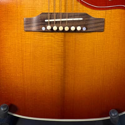 2022 Gibson Custom 1960 Heritage Hummingbird Cherry Sunburst VOS with LR Baggs Anthem pickup image 8