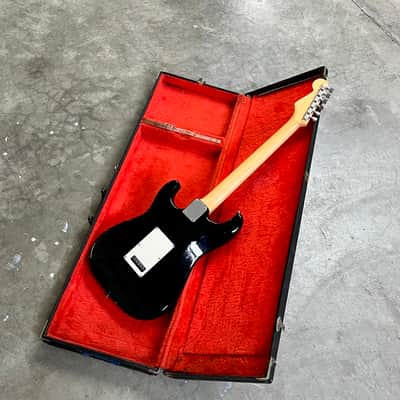 Fender E Serial Contemporary Squier Stratocaster c 1985 Black MIJ Japan strat Floyd rose fujigen image 15