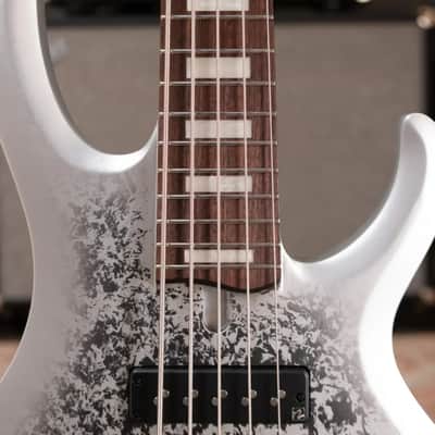 Ibanez BTB25TH5SLM 5-String Bass Guitar - Silver Blizzard Matte image 11