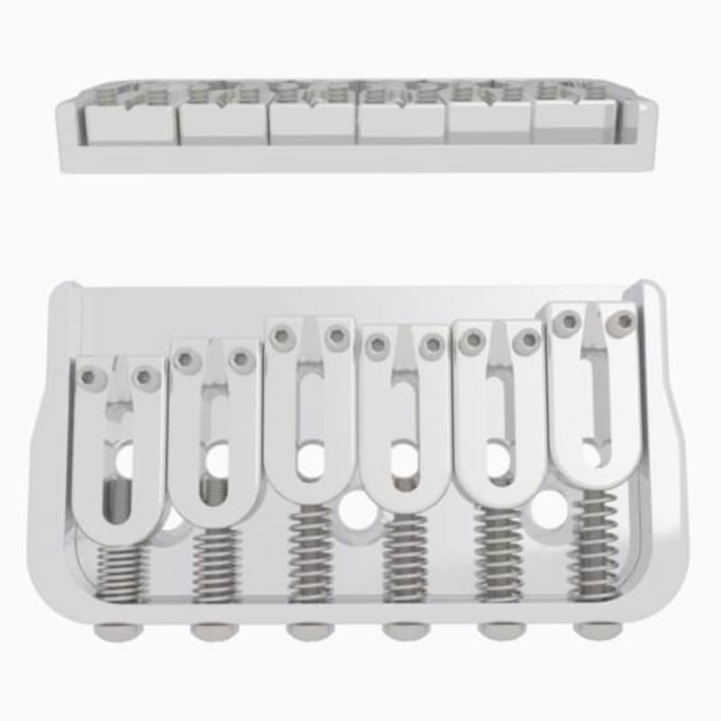 Hipshot 6 String Fixed Guitar Bridge Black