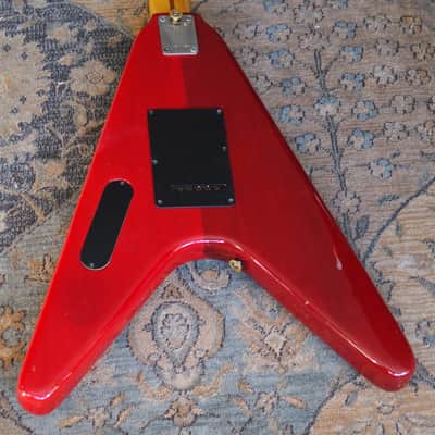 1981 Kramer USA Vanguard Strathead Flying Vee Trans Red San Dimas Charvel Vibe! image 9