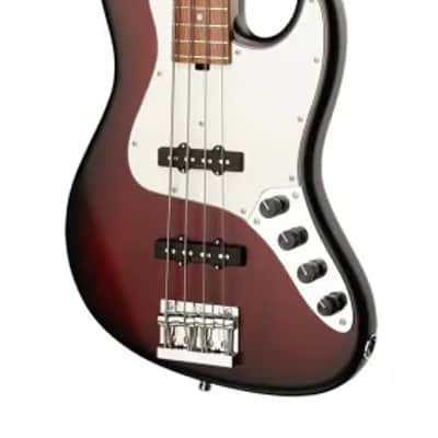 Sadowsky MetroLine 21-Fret Vintage J/J Bass-Red Alder Body-4 String-Burgundy Burst Transparent Satin image 4