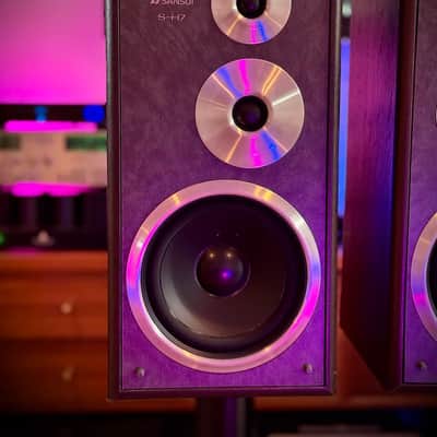 RARE Sansui S-H7 Bookshelf 3-Way Speakers image 4