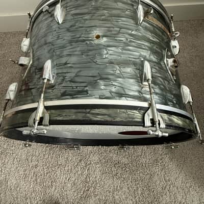 1950s Gretsch Broadkaster Outfit in Midnight Blue Pearl 14x22 9x13 16x16 image 3