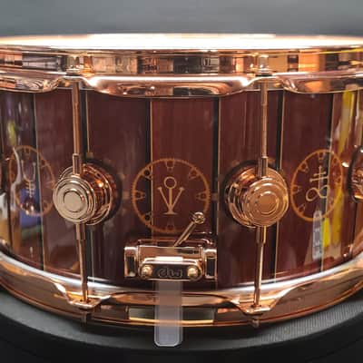 DW Neil Peart 6.5”x14” TIME MACHINE ICON Snare Drum No.198/250 BONUS TM Display Head !!! image 6