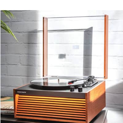 Crosley CR6237A Dean 3-Speed Bluetooth Record Player Natural With Legs-NEW image 8