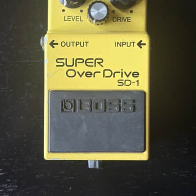 Boss SD-1 Super OverDrive (Silver Label) 1997 - Present - Yellow image 1
