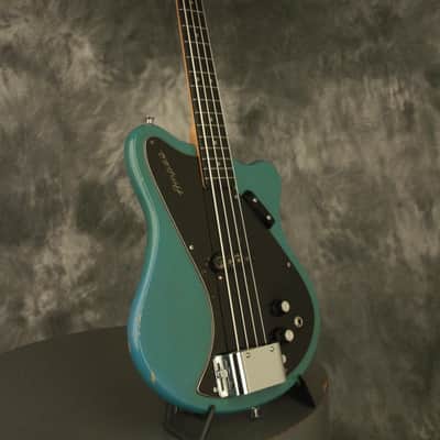 RARE 1960's Ampeg SSB-1 short scale Bass original TURQUOISE!!! image 9