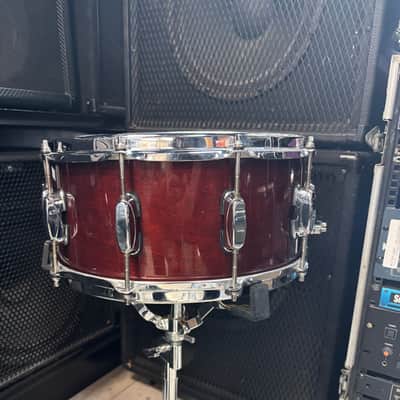Tama Artwood Birch Shell 14” X 6.5” Snare Drum - Cherry Red Lacquer Finish image 16