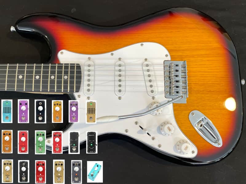 Harley Benton ST-20LH SB - WITH TWO HB PEDALS OF YOUR CHOICE - LEFTY - image 1