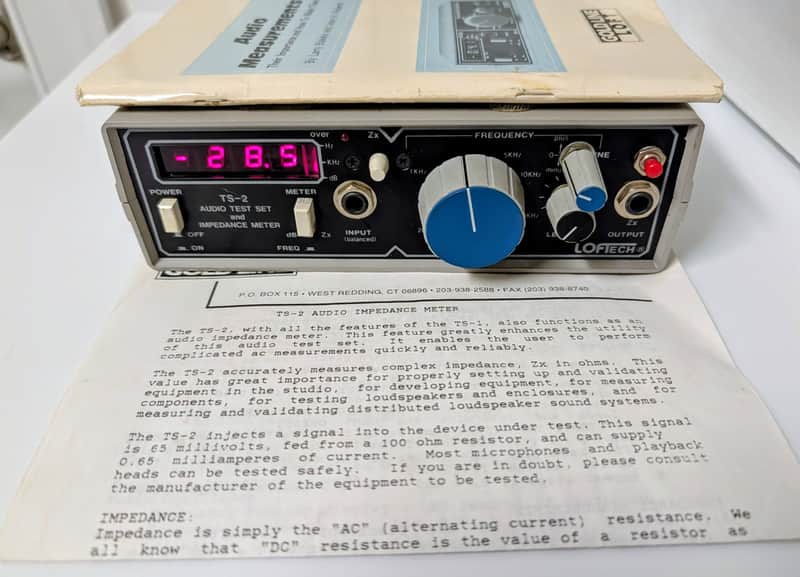 Loftech TS-2 Audio Test Set and Impedance Meter image 1